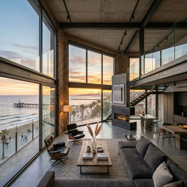 Modern coastal home representing contemporary seafront living near Badalona
